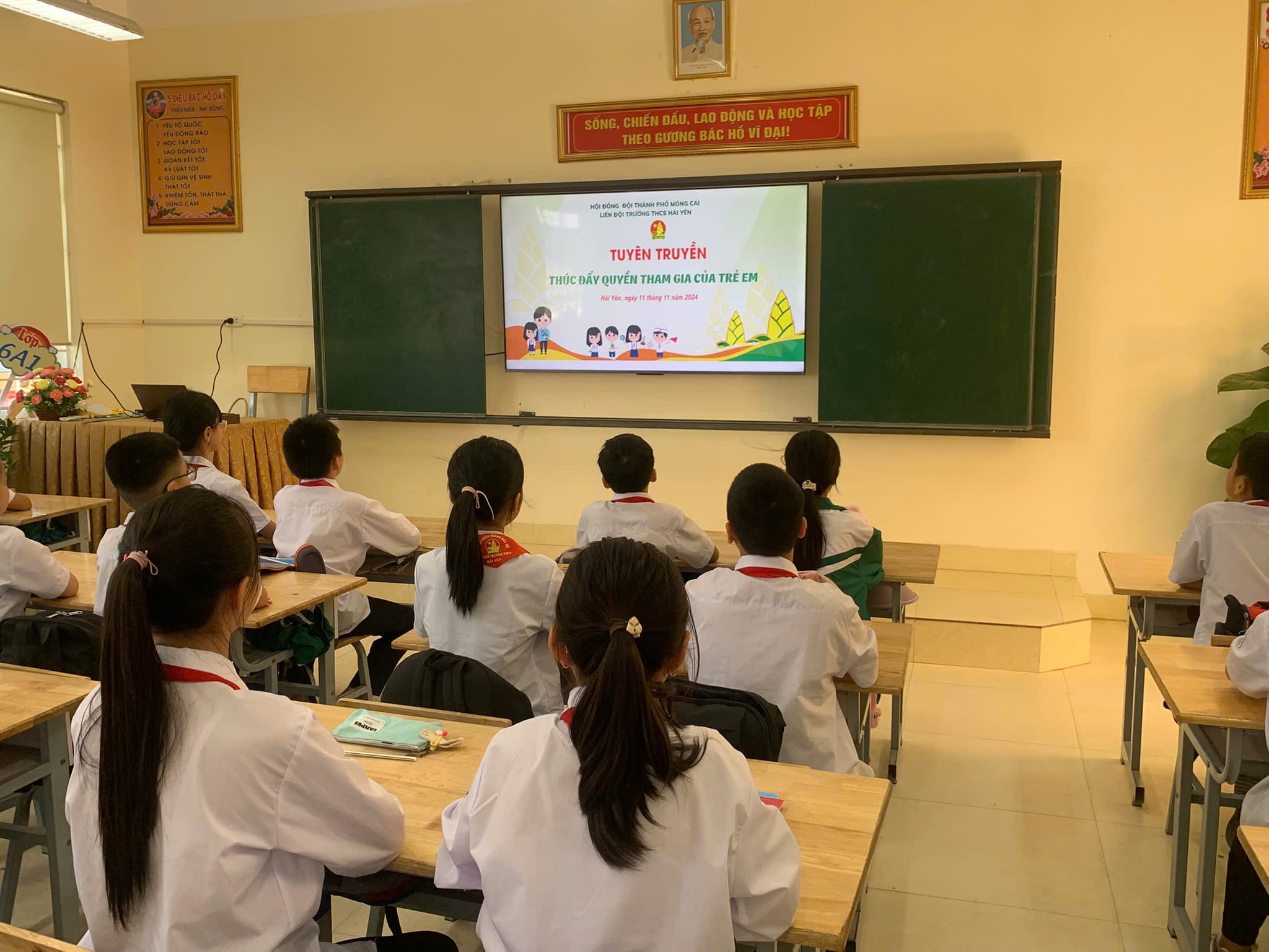 Tuyên truyền về “THÚC ĐẨY QUYỀN THAM GIA CỦA TRẺ EM năm 2024.” 3 https://thcshaiyen.edu.vn/wp-content/uploads/2024/11/466914518_987257540096629_9024546874311669090_n-e1731465290844.jpg