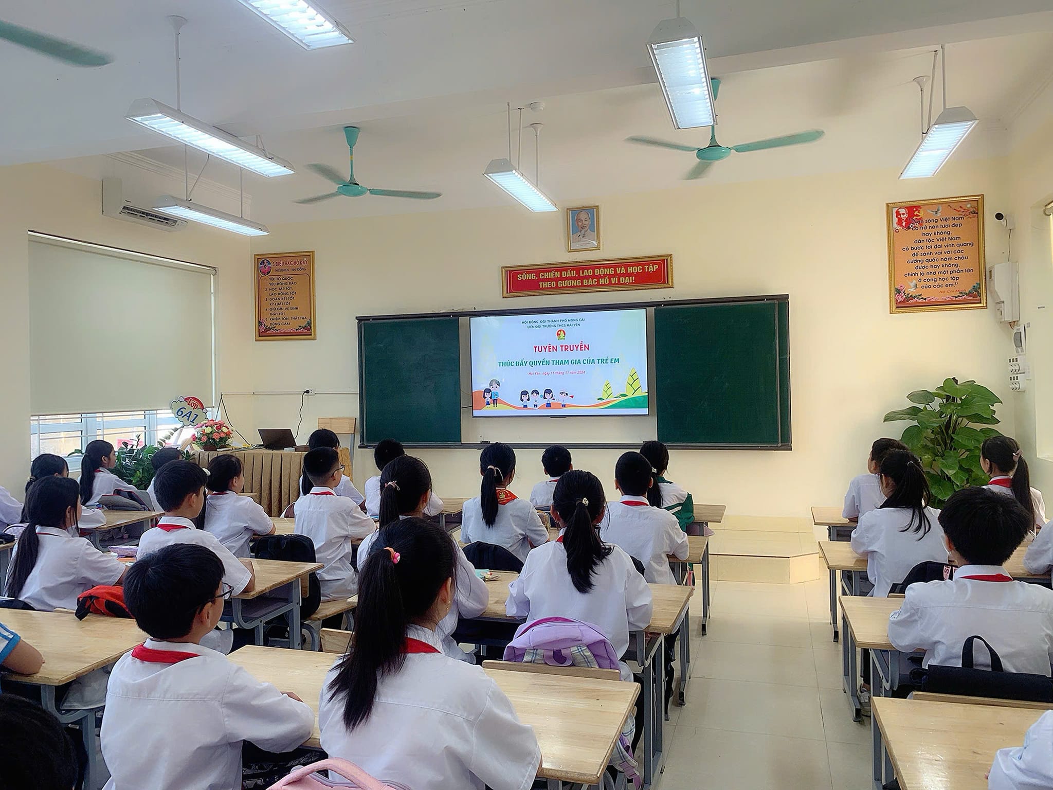 Tuyên truyền về “THÚC ĐẨY QUYỀN THAM GIA CỦA TRẺ EM năm 2024.” 4 https://thcshaiyen.edu.vn/wp-content/uploads/2024/11/466914518_987257540096629_9024546874311669090_n-e1731465290844.jpg